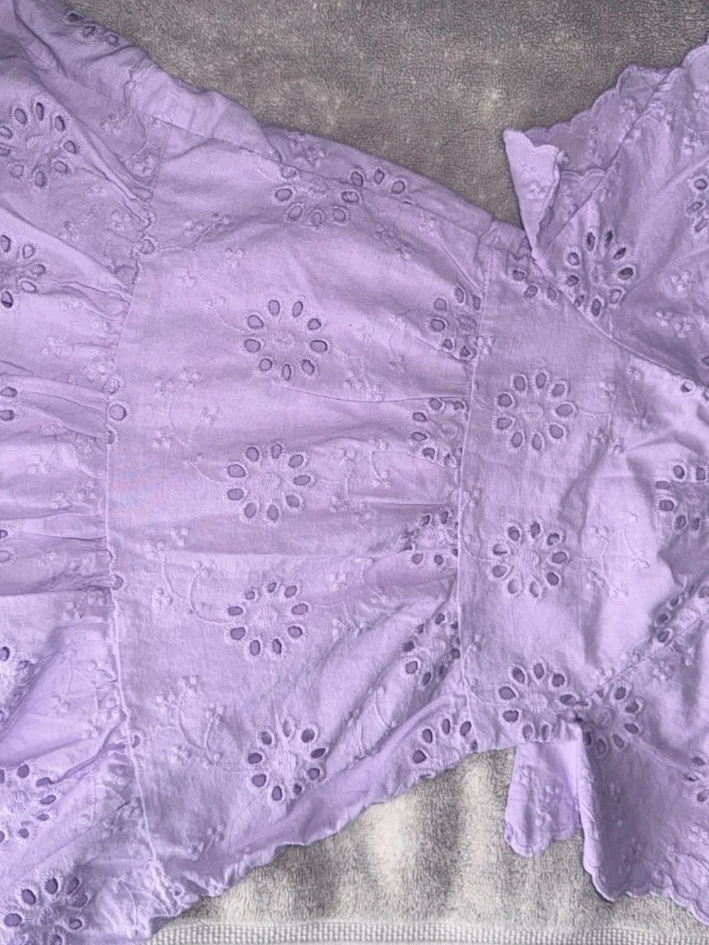 Zara Purple embroidery dress